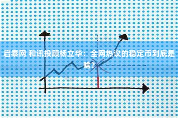启泰网 和讯投顾杨立华：全网热议的稳定币到底是啥？
